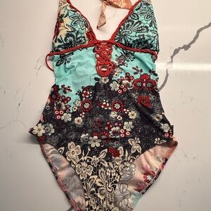 SHAN Floral One-Piece Swimsuit